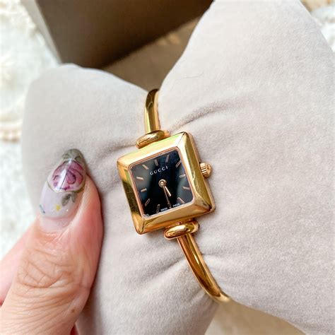 vintage gucci gold bracelet watch|old school gucci watches.